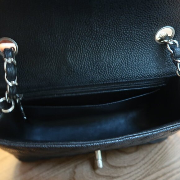 Chanel Caviar Mini Flap Bag Silver Hardware - Picture 11 of 11